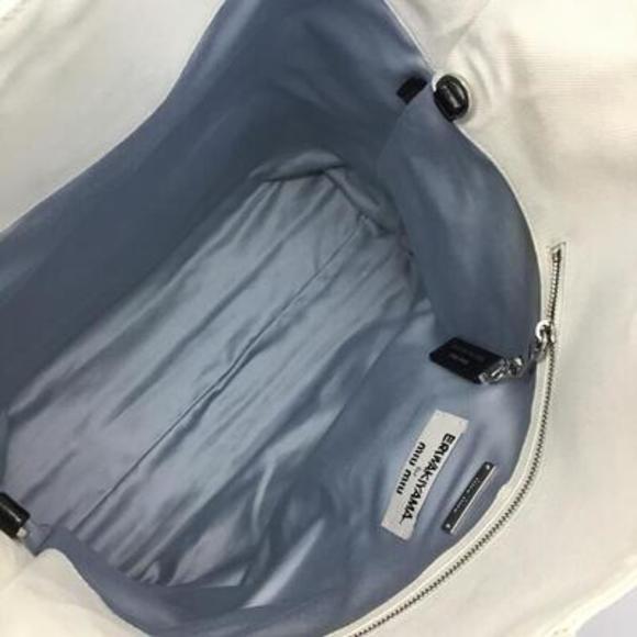 Miu Miu 2WAY Tote Bag White - Picture 12 of 16